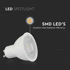 6W GU10 Żarówka LED / Barwa:3000K / Kąt 110' / Trzonek:GU10