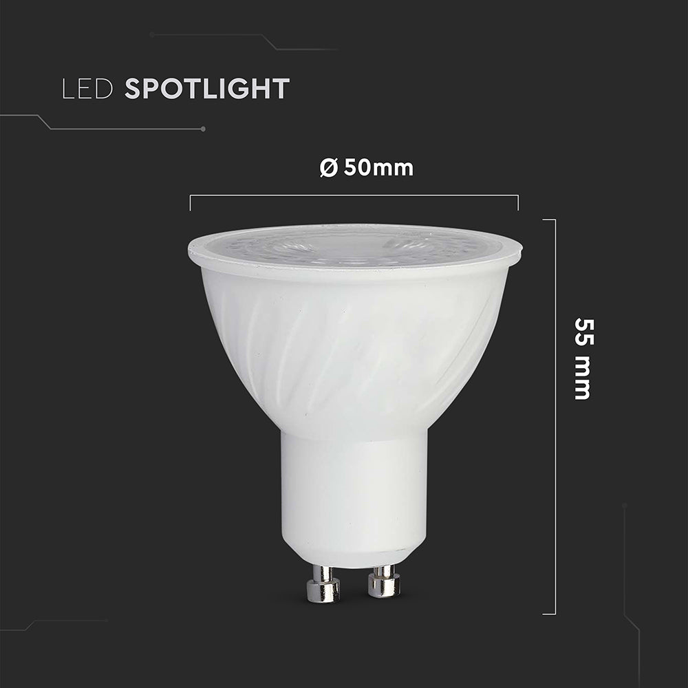 6W GU10 Żarówka LED / Barwa:4000K / Kąt 110' / Trzonek:GU10