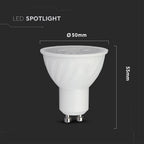 6W GU10 Żarówka LED / Chip SAMSUNG / Barwa:6500K / Kąt 110' / Trzonek:GU10