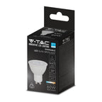 6W GU10 Żarówka LED / Chip SAMSUNG / Barwa:3000K / Kąt 38' / Ściemniana / Trzonek:GU10