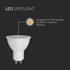 6W GU10 Żarówka LED / Chip CREE / Barwa:3000K / Kąt 38' / Ściemniana / Trzonek:GU10 / Gwarancja: 6lat