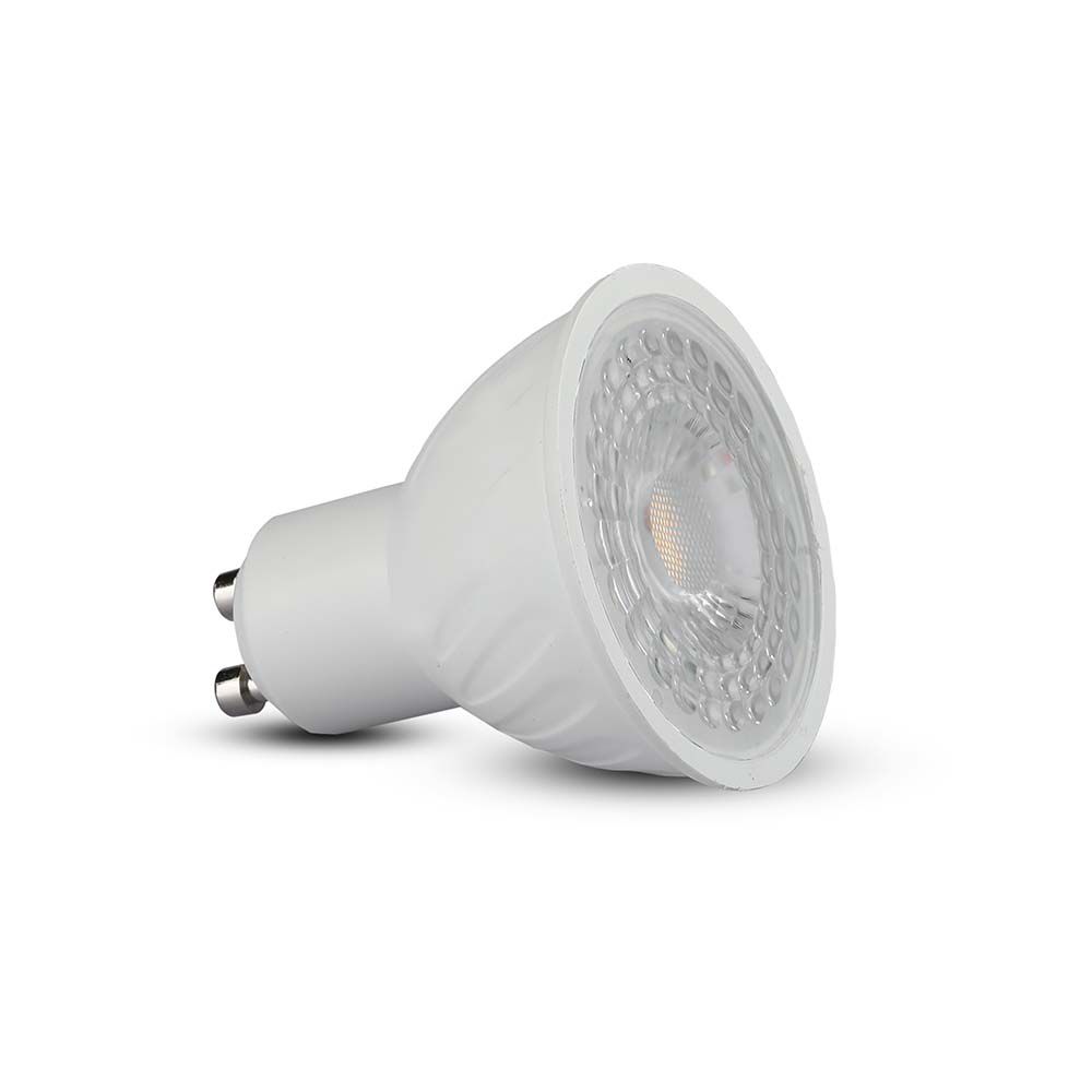 6W GU10 Żarówka LED / Chip SAMSUNG / Barwa:6400K / Kąt 38' / Ściemniana / Trzonek:GU10
