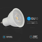 6W GU10 Żarówka LED / Chip SAMSUNG / Barwa:4000K / Kąt 110' / Ściemniana / Trzonek:GU10