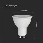 6W GU10 Żarówka LED / Chip CREE / Barwa:4000K / Kąt 110' / Ściemniana / Trzonek:GU10 / Gwarancja: 6lat