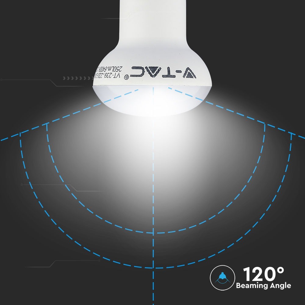 3W R39 Żarówka LED / Chip SAMSUNG / Barwa:3000K / Trzonek:E14
