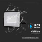 30W Naświetlacz LED SMD / Chip SAMSUNG / Przewód: 1m / Barwa:6500K / Obudowa: Czarna