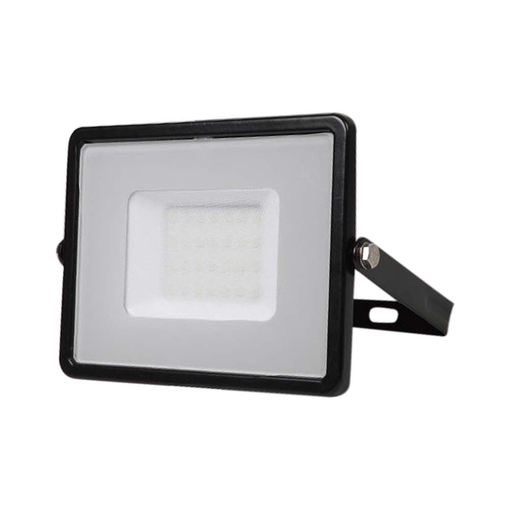 30W Naświetlacz LED SMD / Chip SAMSUNG / Przewód: 1m / Barwa:6500K / Obudowa: Czarna