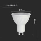 6W GU10 Żarówka LED / Barwa:4000K / Kąt 10'D / Trzonek:GU10