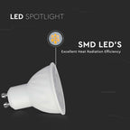 6W GU10 Żarówka LED / Barwa:4000K / Kąt 10'D / Trzonek:GU10