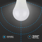 11W Żarówka LED A60 / Chip SAMSUNG / Barwa:3000K / Trzonek:E27 / Ściemniana