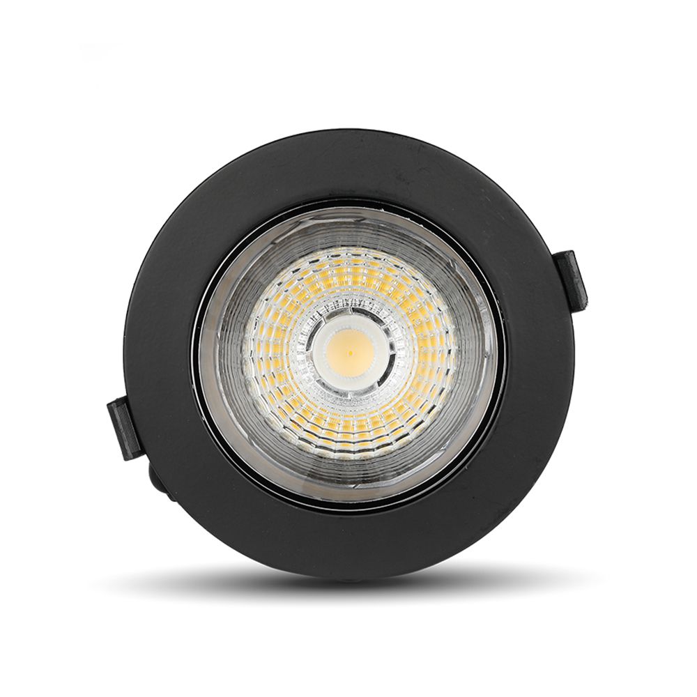 20W Reflektor COB Downlight / Chip SAMSUNG / Barwa:6400K / Obudowa: Czarna