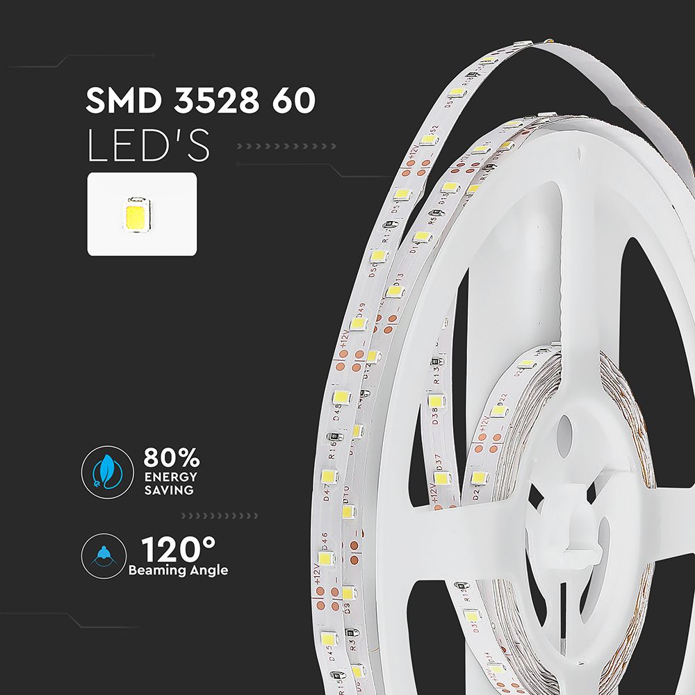 3.6W Taśma LED / Barwa: Żółty / IP20 / Rolka:5m