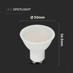 4.5W GU10 Żarówka LED / Chip CREE / Barwa:3000K / Kąt 100' / Trzonek:GU10 / 6 Lat gwarancji