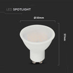 4,5W GU10 Żarówka LED / Chip SAMSUNG / Barwa:4000K / Kąt 110' / Trzonek:GU10