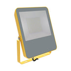 100W Naświetlacz LED SMD / Chip Samsung / Barwa:6500K / Obudowa: Żółty / Skuteczność 100lm/W / Wtyczka BG