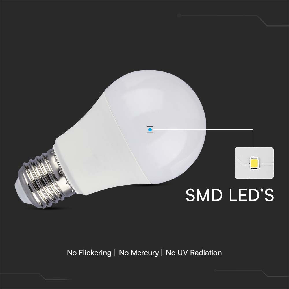11W Żarówka LED A60 / Chip SAMSUNG / Barwa:4000K / Trzonek:E27 / ściemniana