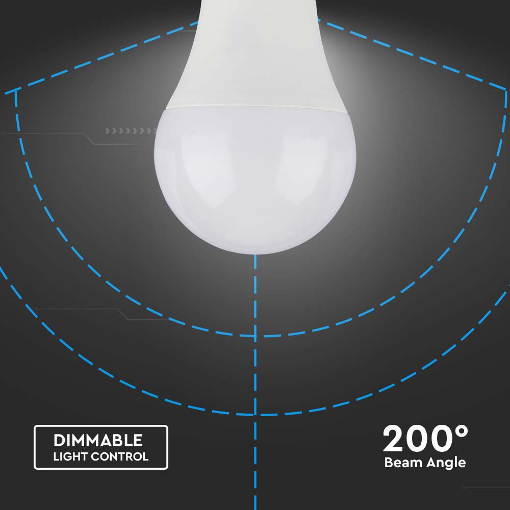 11W Żarówka LED A60 / Chip SAMSUNG / Barwa:4000K / Trzonek:E27 / ściemniana