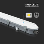 36W Lampa hermetyczna 120cm / Chip Samsung / Klosz Mleczny / Barwa:6500K