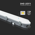 18W Lampa hermetyczna 60cm / Chip Samsung / Klosz Mleczny / Barwa:4000K