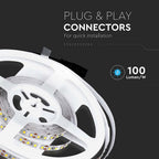 8W Taśma LED / Barwa:3000K / IP20 / Rolka:5m