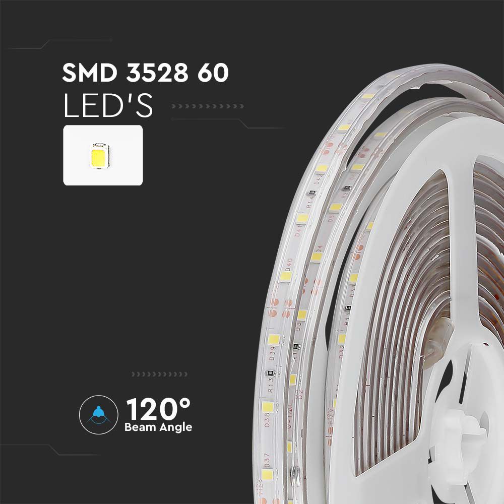 5W Taśma LED / Barwa:6500K / IP65 / Rolka:5m