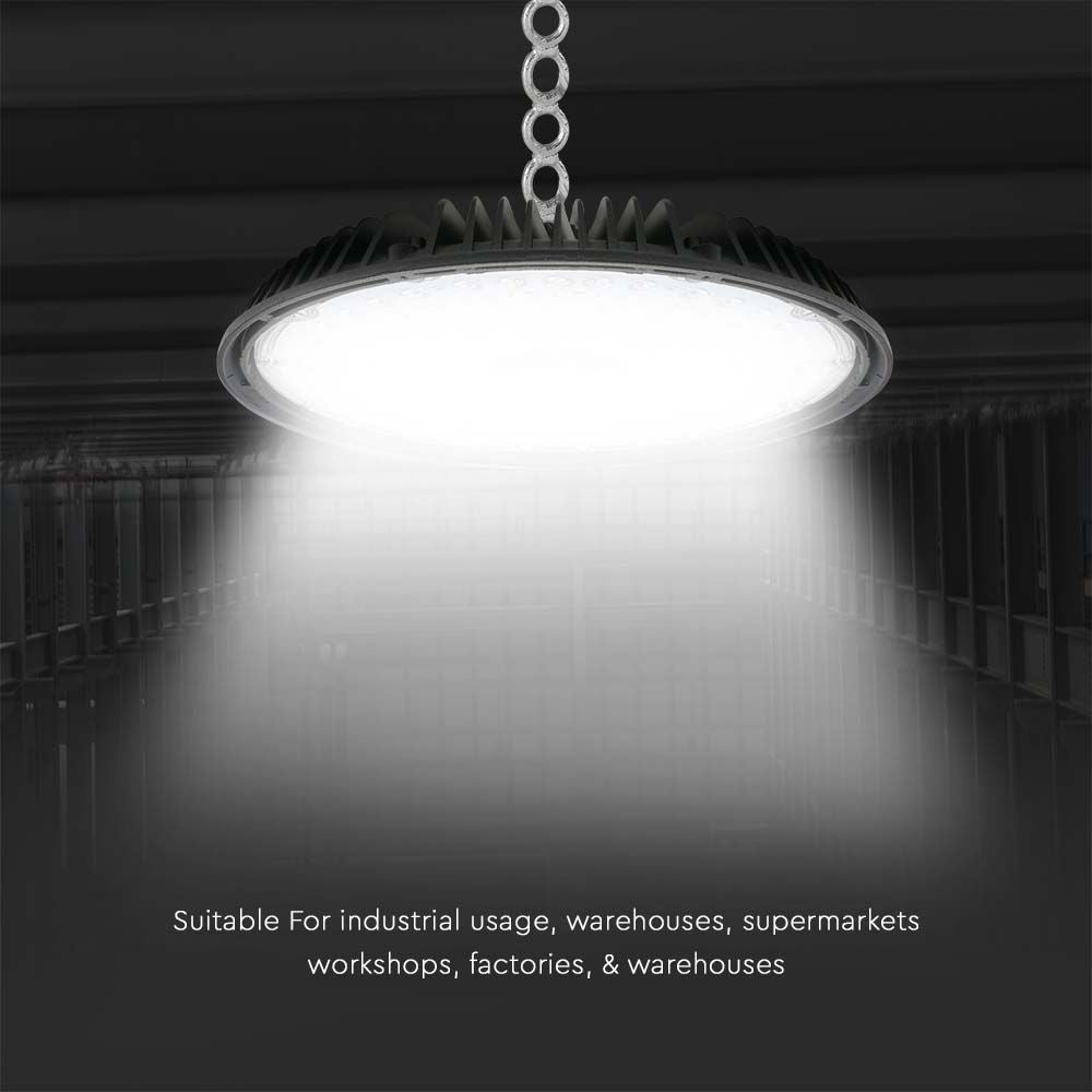 150W Oprawa Highbay LED / Chip Samsung / Barwa: 4000K / Wydajność: 160lm/w / 5 Lat gwarancji / Obudowa: Czarna