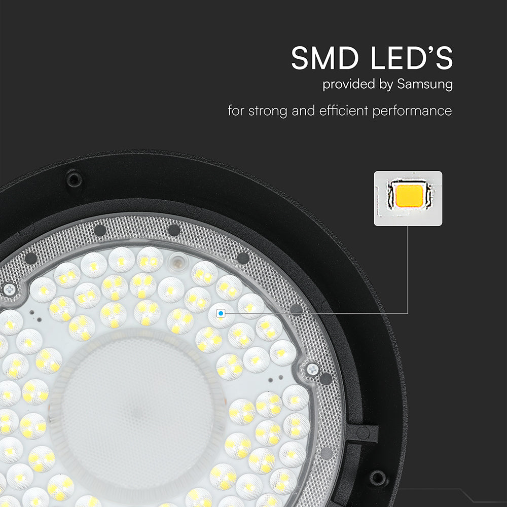 150W Oprawa Highbay VINERO / Chip Samsung / Barwa:4000K / Obudowa: Czarna / 5 Lat gwarancji / Skuteczność 160lm/W