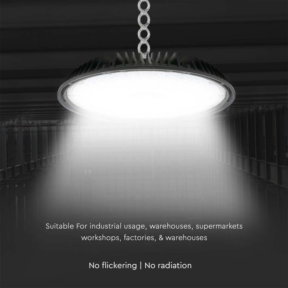 200W Oprawa Highbay LED / Chip Samsung / Barwa: 4000K / Wydajność: 160lm/w / 5 Lat gwarancji / Obudowa: Czarna
