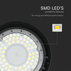 200W Oprawa Highbay VINERO / Chip Samsung / Barwa:4000K / Obudowa: Czarna / 5 Lat gwarancji / Skuteczność 160lm/W