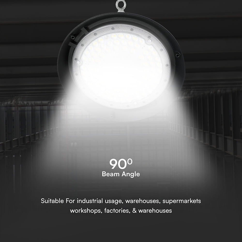 200W Oprawa Highbay VINERO / Chip Samsung / Barwa:4000K / Obudowa: Czarna / 5 Lat gwarancji / Skuteczność 160lm/W