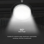 200W Oprawa Highbay VINERO / Chip Samsung / Barwa:4000K / Obudowa: Czarna / 5 Lat gwarancji / Skuteczność 160lm/W