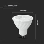 6W MR16 Żarówka LED / Chip SAMSUNG / Barwa:3000K / Kąt 110' / Trzonek:G5,3