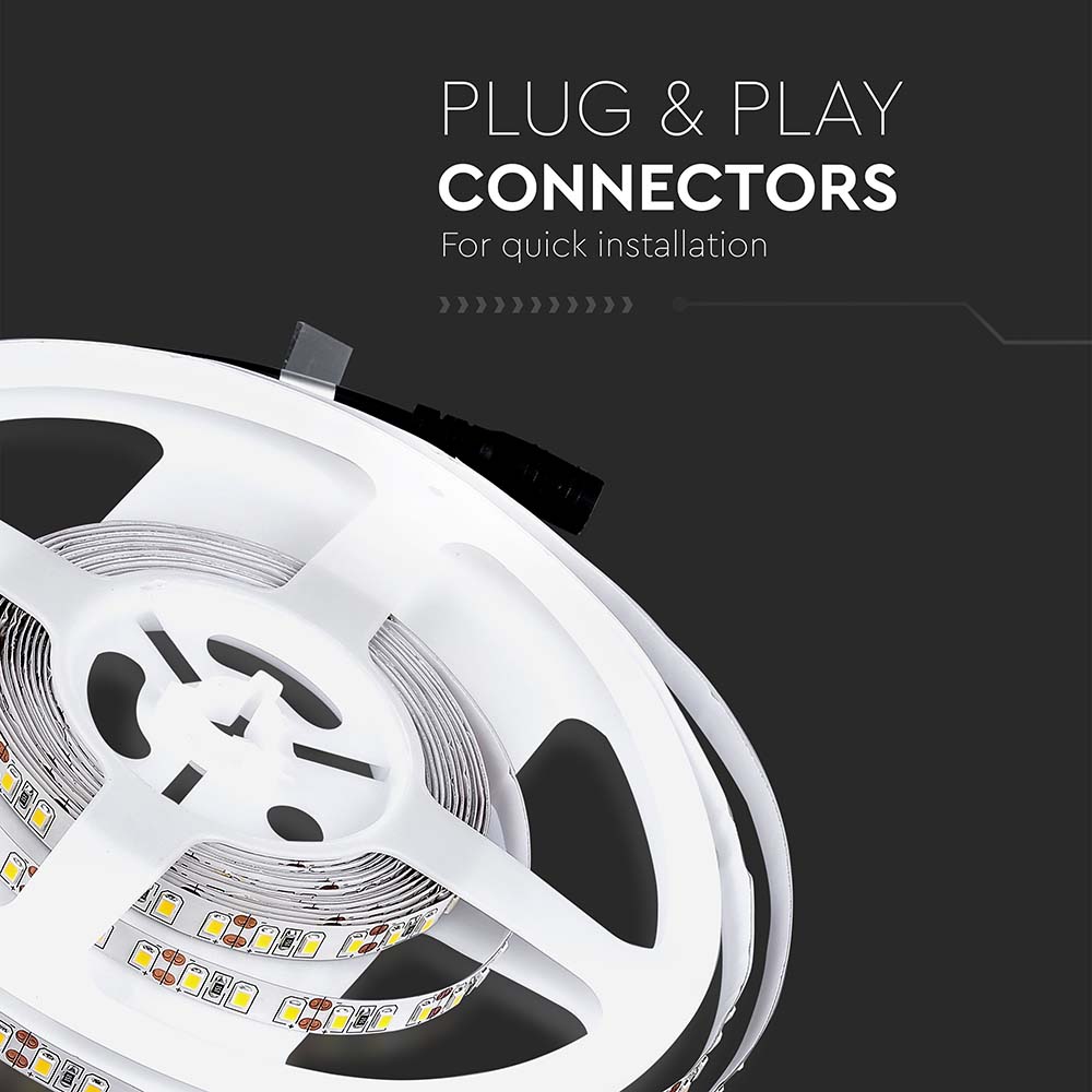 8W Taśma LED / Barwa:4000K / IP20 / Rolka:5m