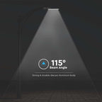 150W Lampa uliczna z regulowanym uchwytem FERANO / Chip SAMSUNG / Barwa:4000K / Obudowa: Szara