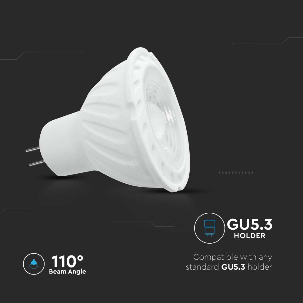 6W MR16 Żarówka LED / Chip SAMSUNG / Barwa:4000K / Kąt 110' / Trzonek:G5,3