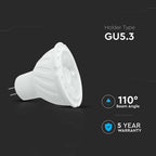 6W MR16 Żarówka LED / Chip SAMSUNG / Barwa:6400K / Kąt 110' / Trzonek:G5,3