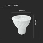 6W MR16 Żarówka LED / Barwa:3000K / Kąt 38' / Trzonek:G5,3