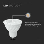 6W MR16 Żarówka LED / Chip SAMSUNG / Barwa:4000K / Kąt 38' / Trzonek:G5,3