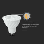 6W MR16 Żarówka LED / Chip SAMSUNG / Barwa:6400K / Kąt 38' / Trzonek:G5,3