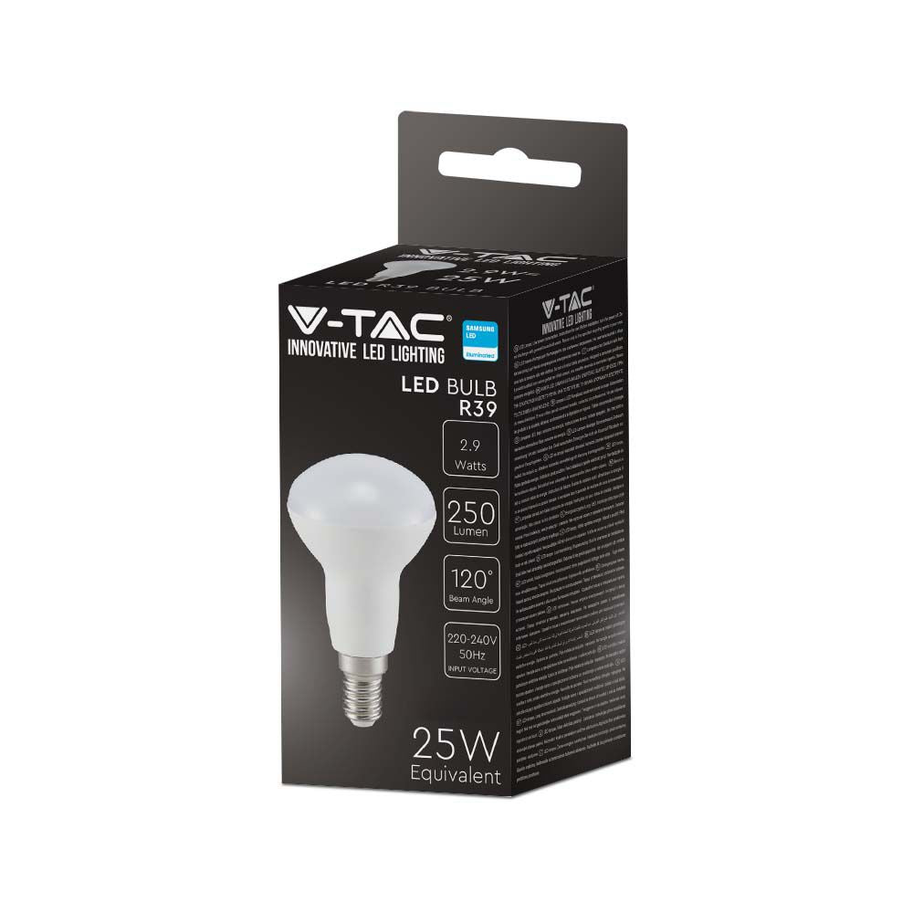 2.9W R39 Żarówka LED / Chip SAMSUNG / Barwa:6500K / Trzonek:E14