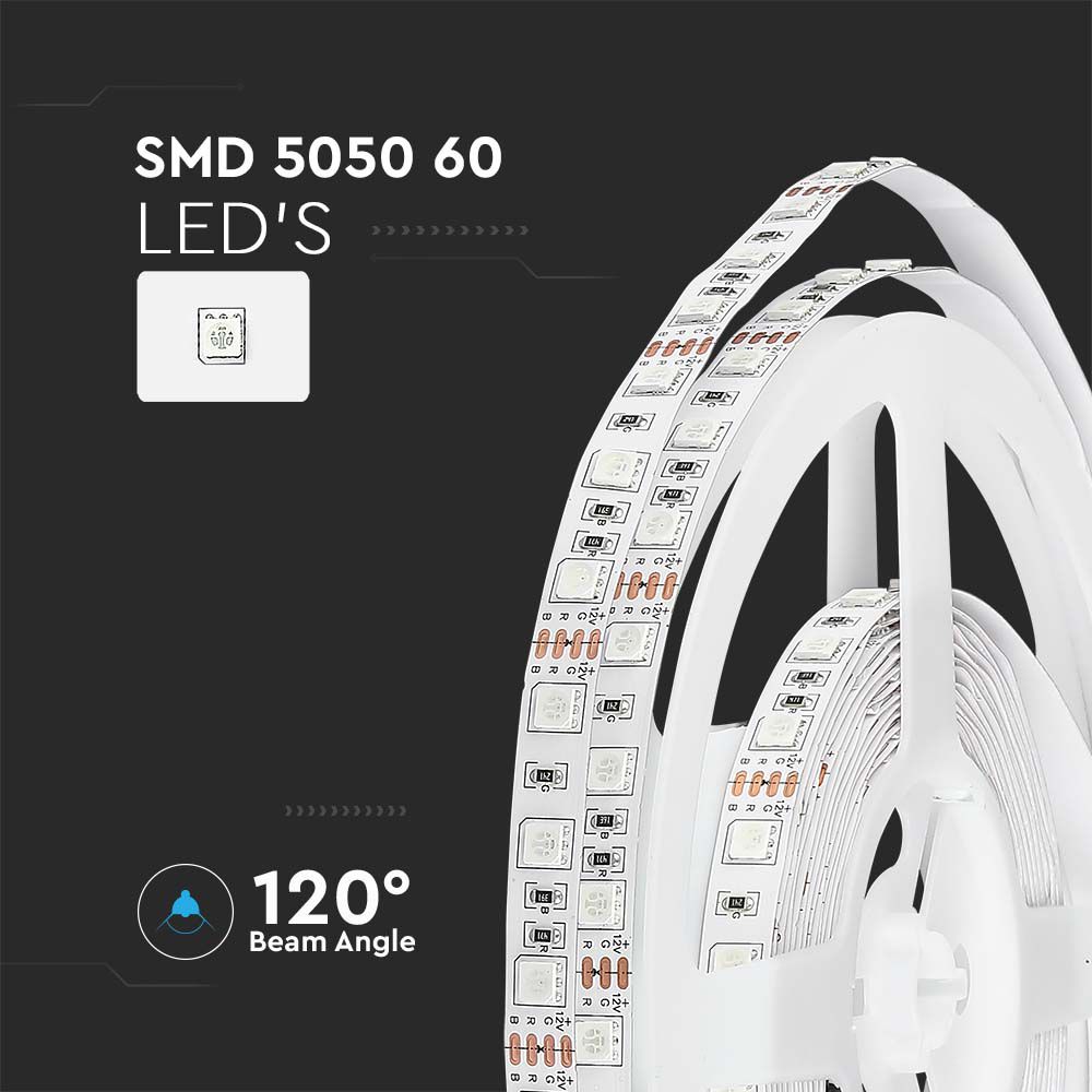 7W Taśma LED / Barwa: RGB / IP20 / Rolka:5m