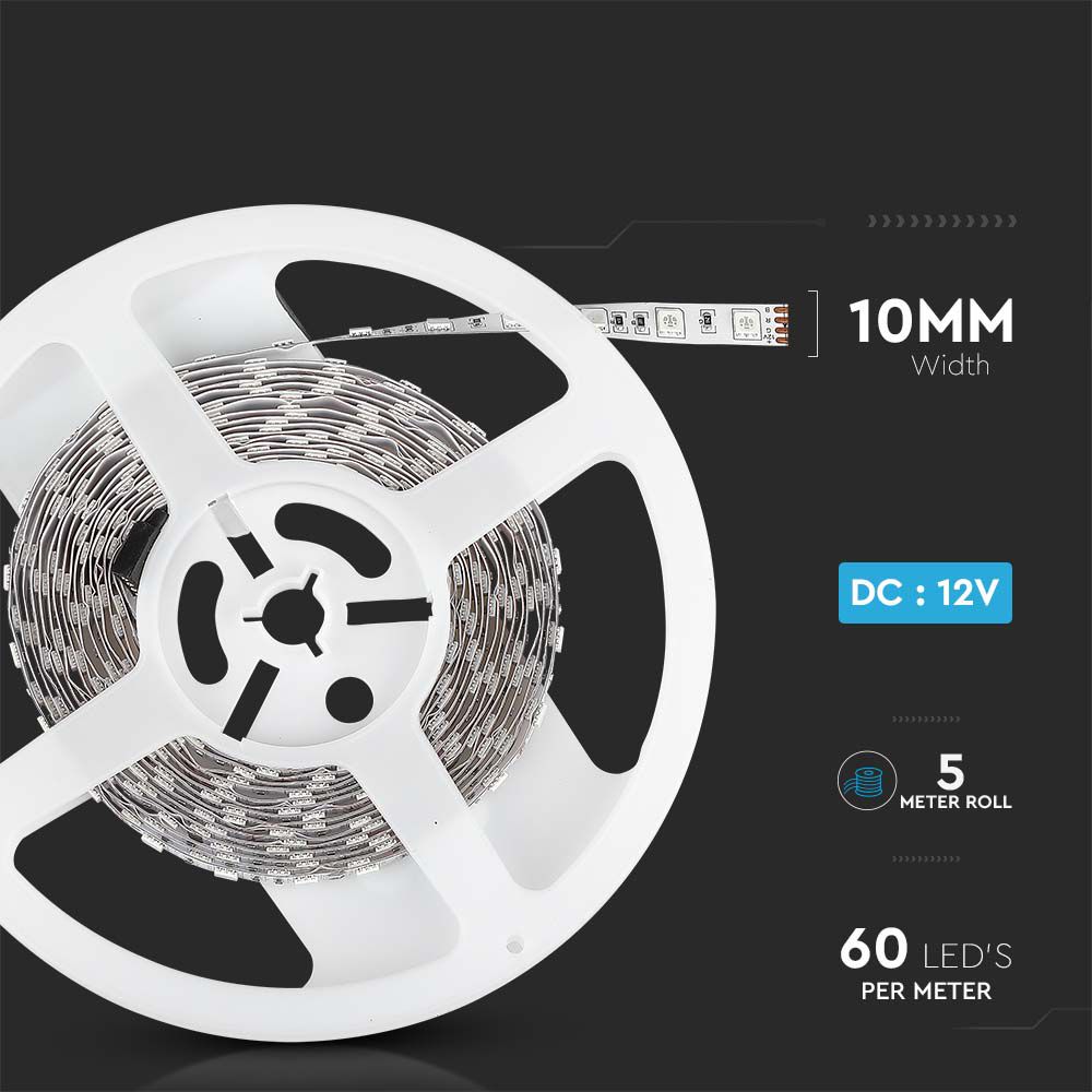 7W Taśma LED / Barwa: RGB / IP20 / Rolka:5m