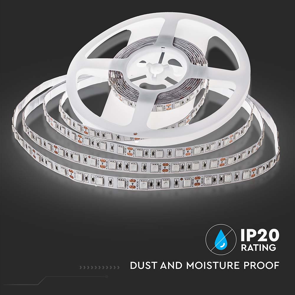 11W Taśma LED / Barwa:6400K / IP20 / Rolka:5m