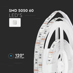 11W Taśma LED / Barwa: Czerwony / IP20 / Rolka:5m