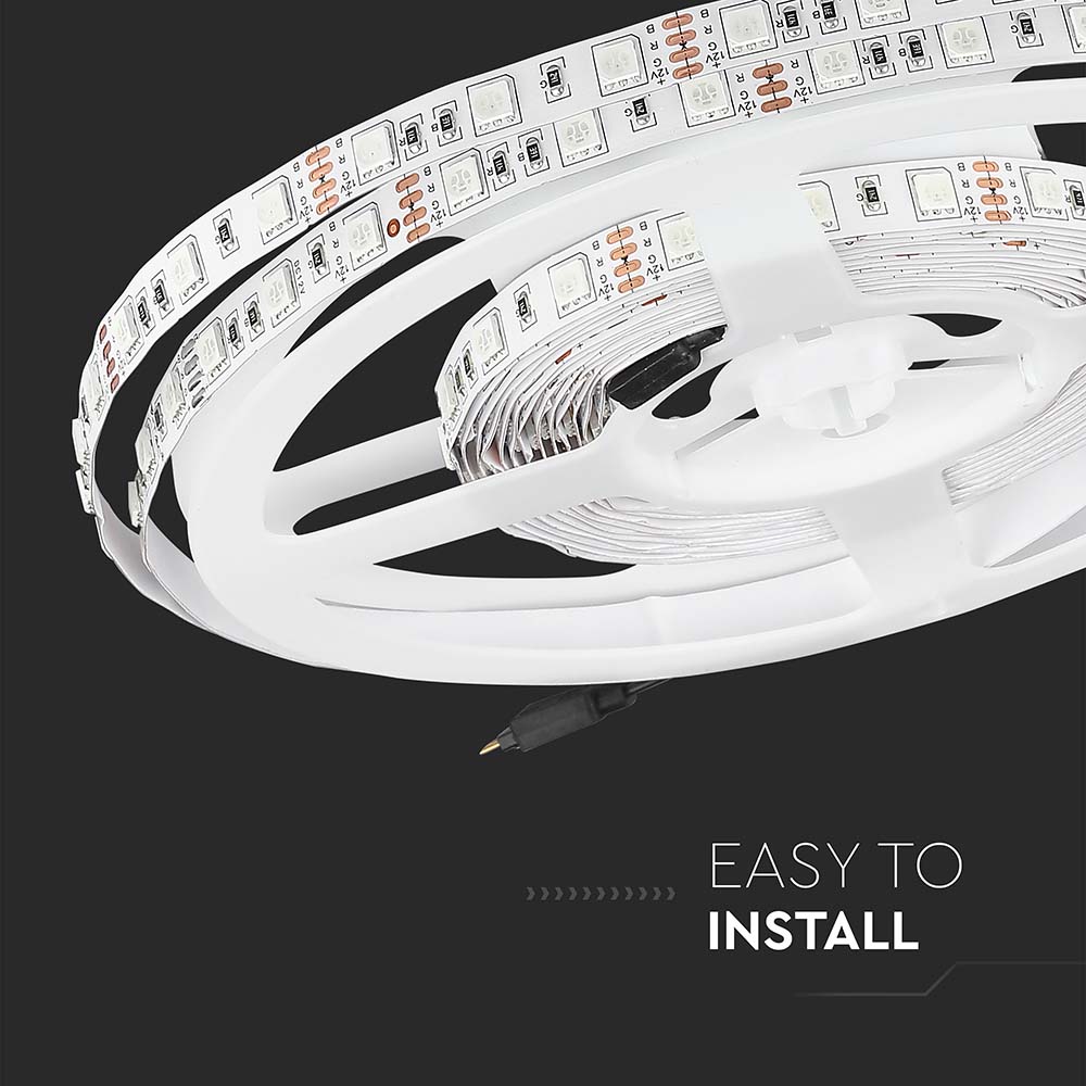 11W Taśma LED / Barwa: Niebieski / IP20 / Rolka:5m