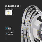 6W Taśma LED / Barwa:6400K / IP20 / Rolka:5m