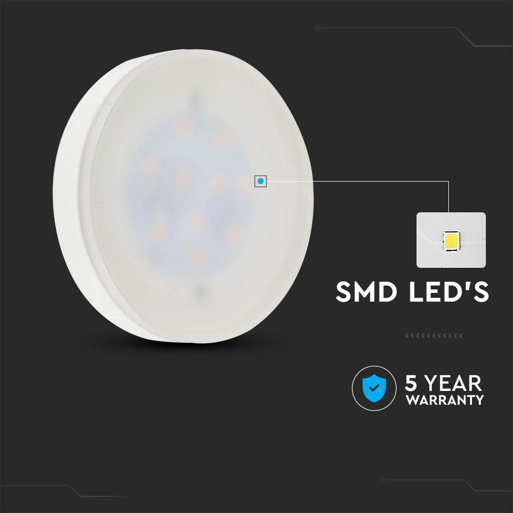 6W Żarówka LED / Chip SAMSUNG / Barwa:4000K / Trzonek:GX53