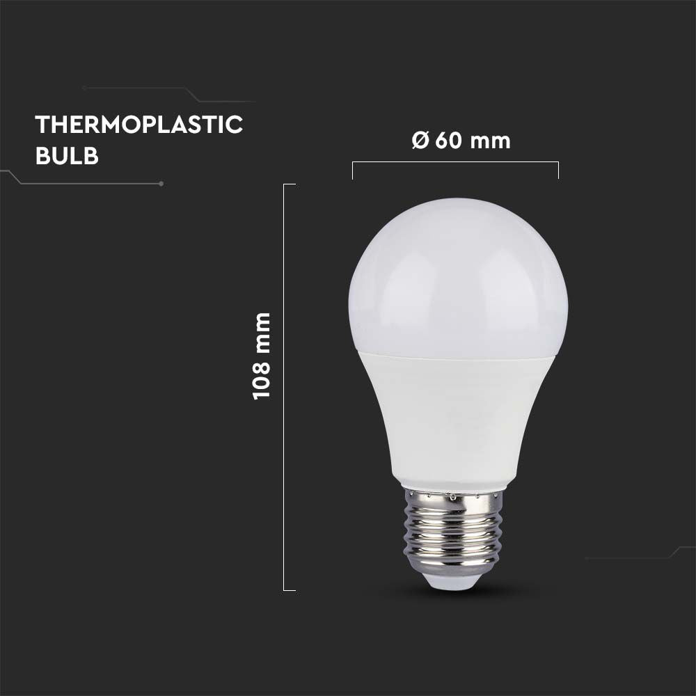 8.5W A60 Żarówka LED / Chip SAMSUNG / Barwa:3000K / Trzonek:E27