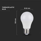 8.5W A60 Żarówka LED / Chip SAMSUNG / Barwa:3000K / Trzonek:E27