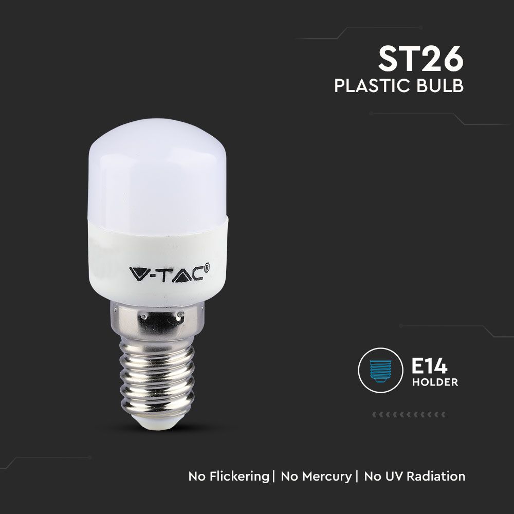 2W ST26 Żarówka LED / Chip SAMSUNG / Barwa:3000K / Trzonek:E14